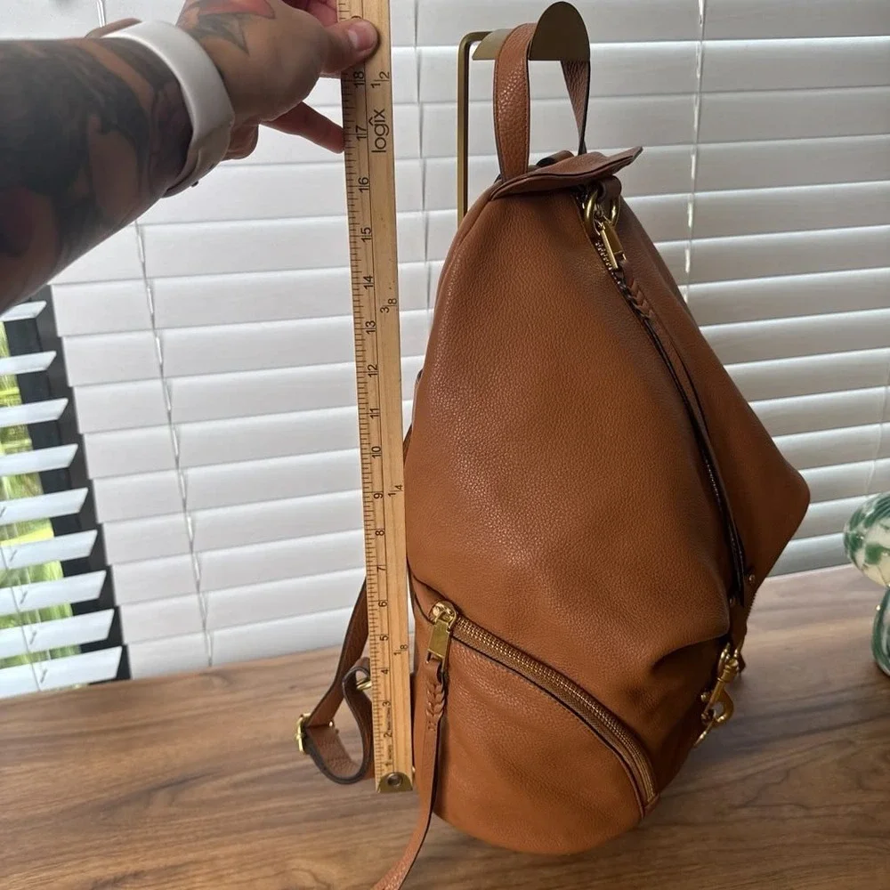 Rebecca Minkoff Julian Backpack Tan Brown Leather Gold Hardware HS21TJUB06